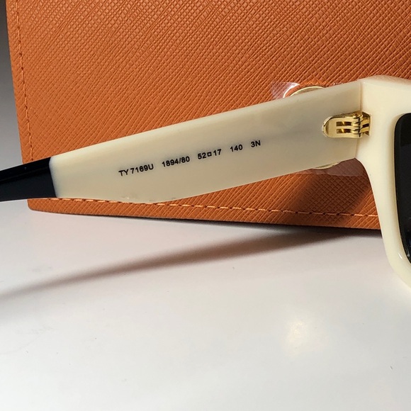 New Authentic Tory Burch TY7169U 1894/80 Cream Sunglasses with Case main image 3